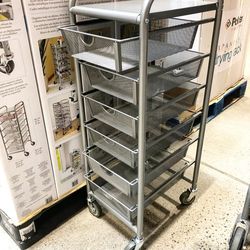 6 drawer mesh organizer cart