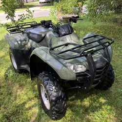 2007 Honda Rancher 420 Fuel Injection 2 X 4 Shift Foot