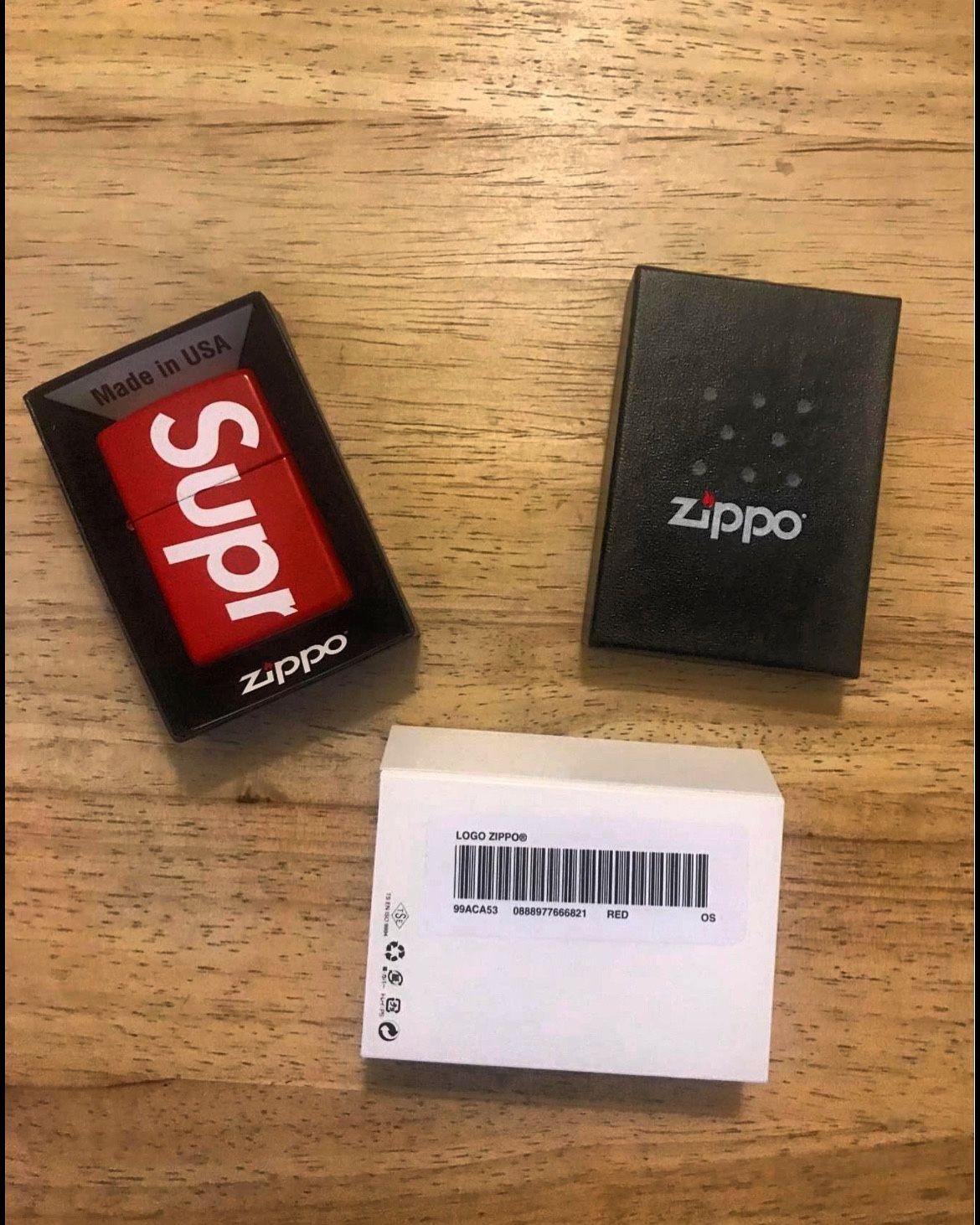 Supreme Red Zippo