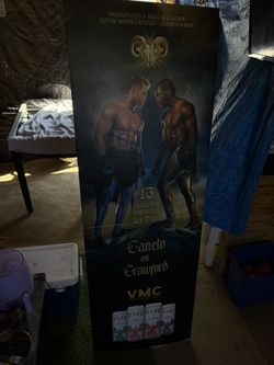 Canelo Crawford fight cardboard 