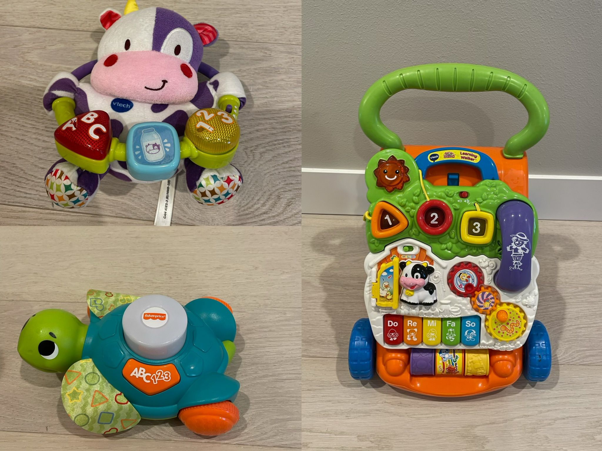 VTech Sit-to-Stand Learning Walker And Two Other Music Toys