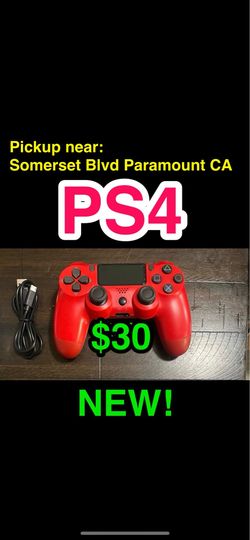 NEW Wireless PS4 Controller • Playstation 4 Console Accessory Dual Vibration • RED