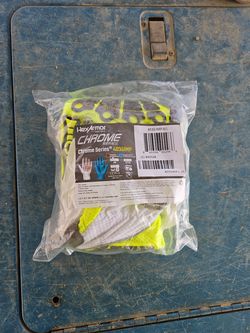 NEW HexArmor Chrome Series 4035IMP Safety Gloves | ANSI A8 Cut | Size Large (9)
