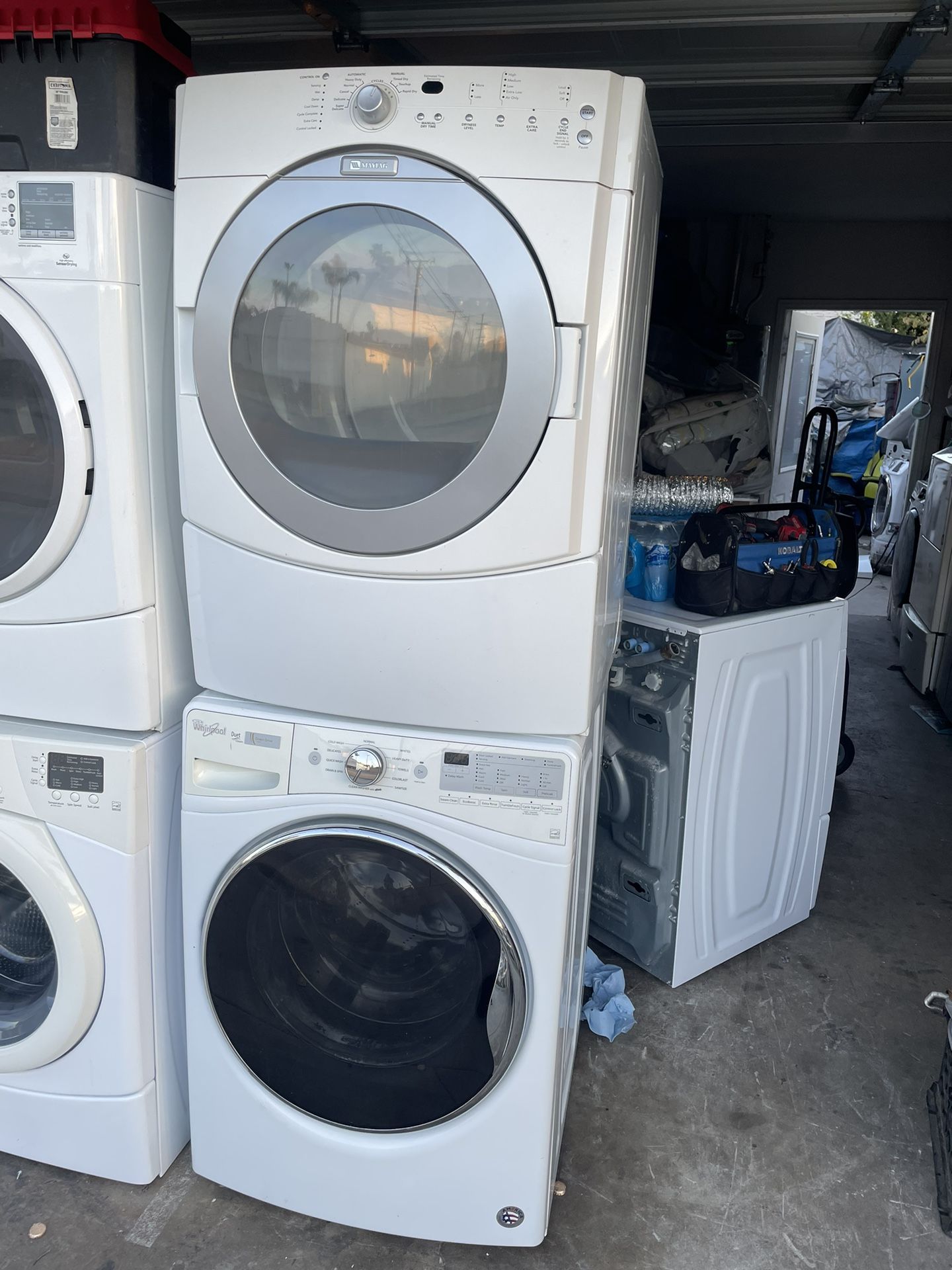 Whirlpool Duet Stackable Washer And Maytag Gas Dryer