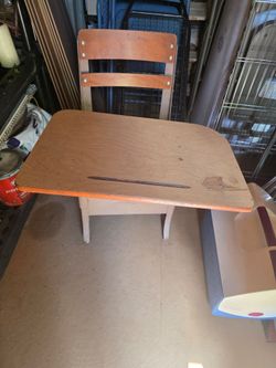Vintage school desk