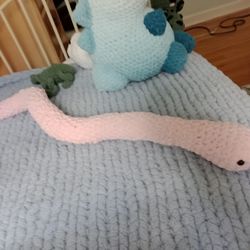 Crocheted Snakey Plushie 