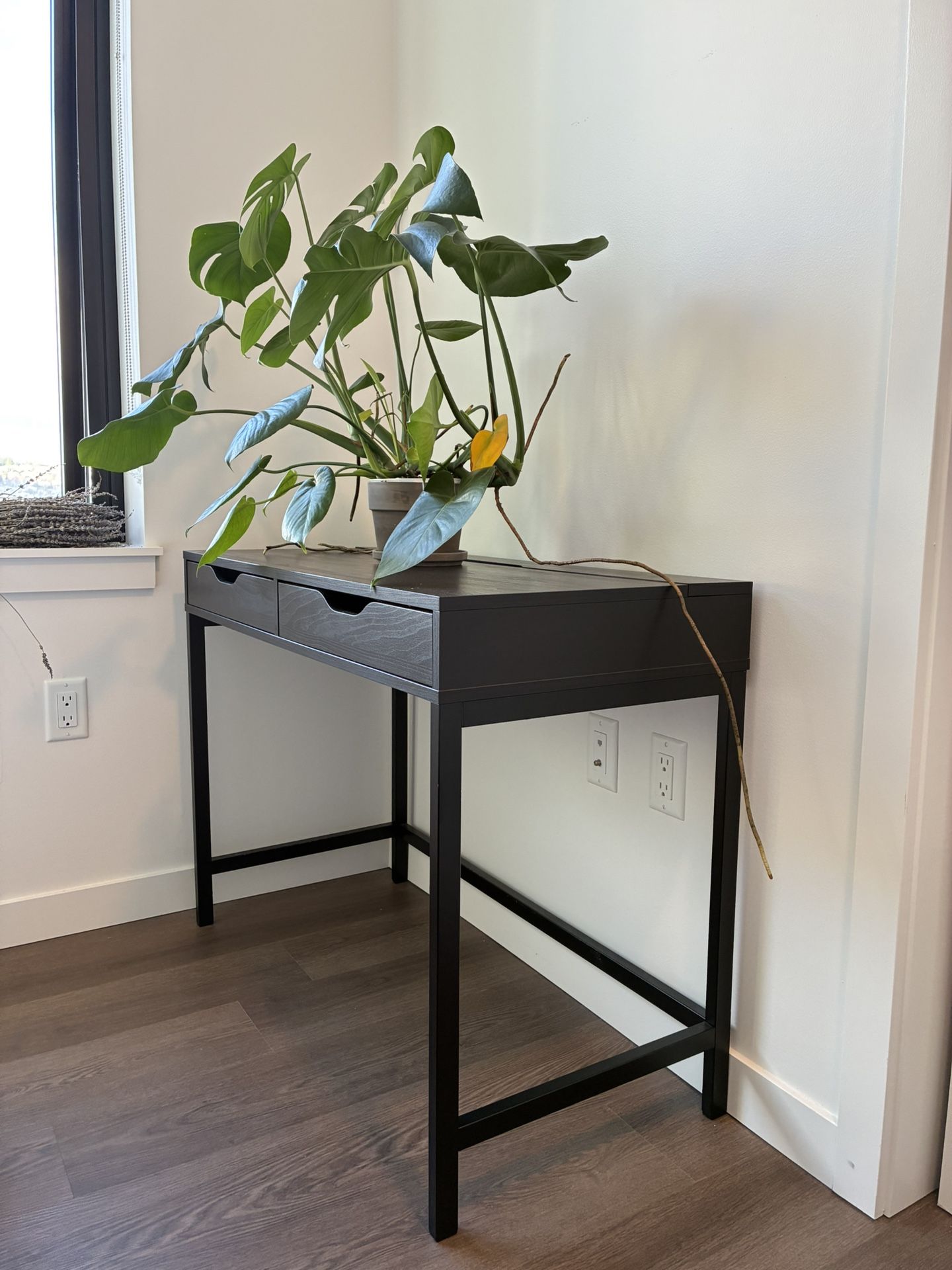 Black computer desk 52inch