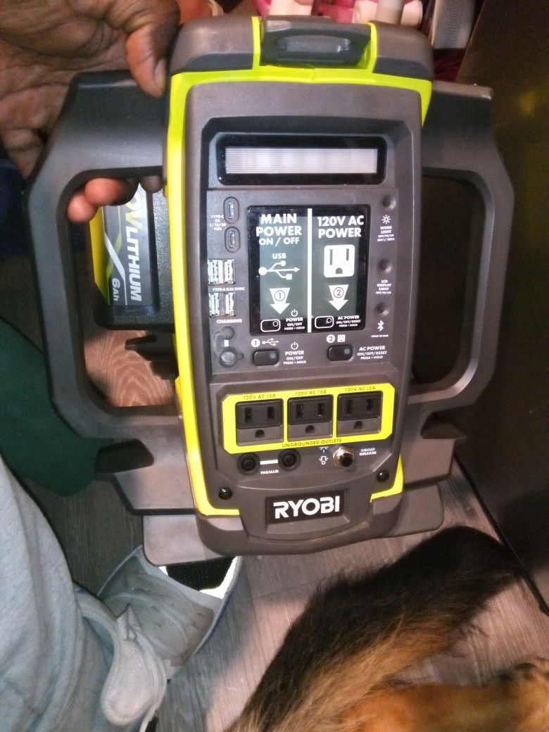 Ryobi Generator Two Batteries And Charger No