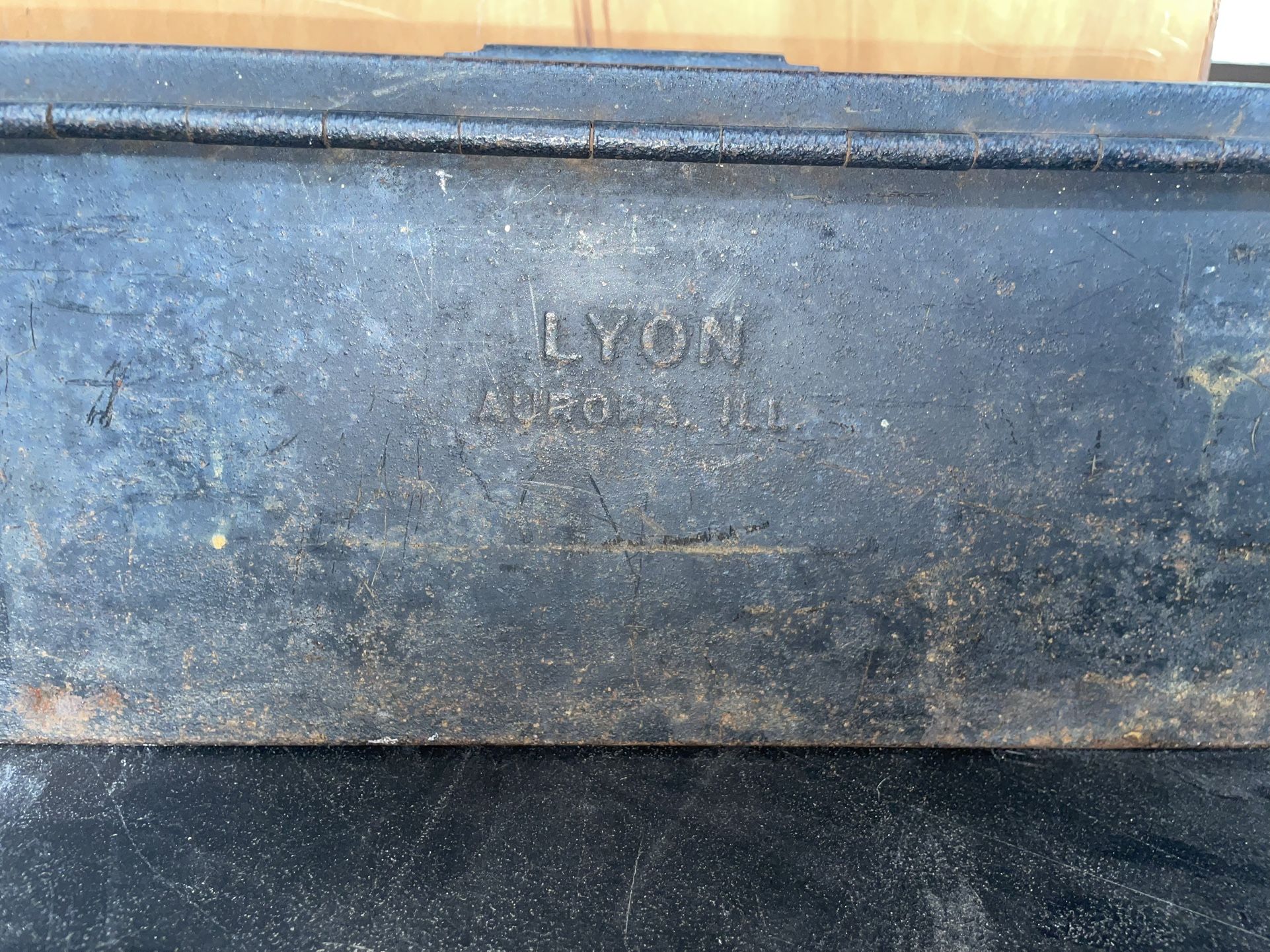 Vintage Lyon Metal Tool Box
