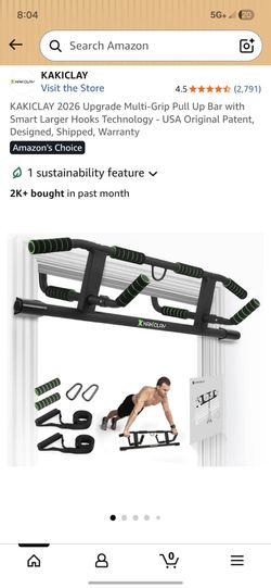 New Kakiclay multi-grip pull-up bar