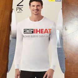 Brand New Men’s 32 degree heat long sleeve 2 pack for $10 