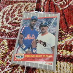 New York Mets 1989 Fleer Superstar Special Darryl Strawberry Doc Gooden David Cone Baseball Cards 