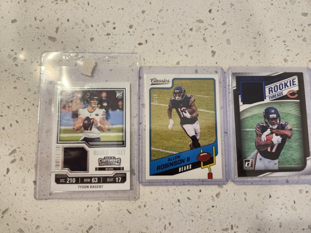 NFL Cards Bears Lot Rookie Patch And Numbered