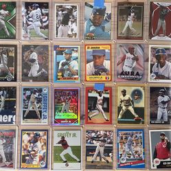 Ken Griffey Jr Baseball Card Lot (x24)—Numbered, Refractor, Insert, Parallels, METAL 🤘🏼