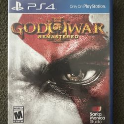 God of War III Remastered (Sony PS4, 2015) • Tested and Working