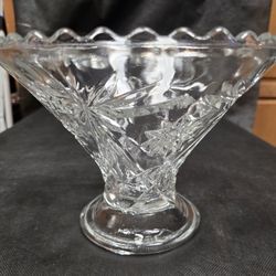 Anchor Hocking Pinwheel Or Starburst Compote 