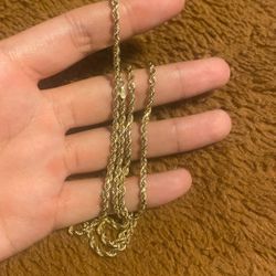 10k Gold Solid Rope Chain