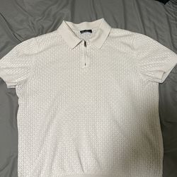 Gap Men’s Polo shirt size S ( white & light green)