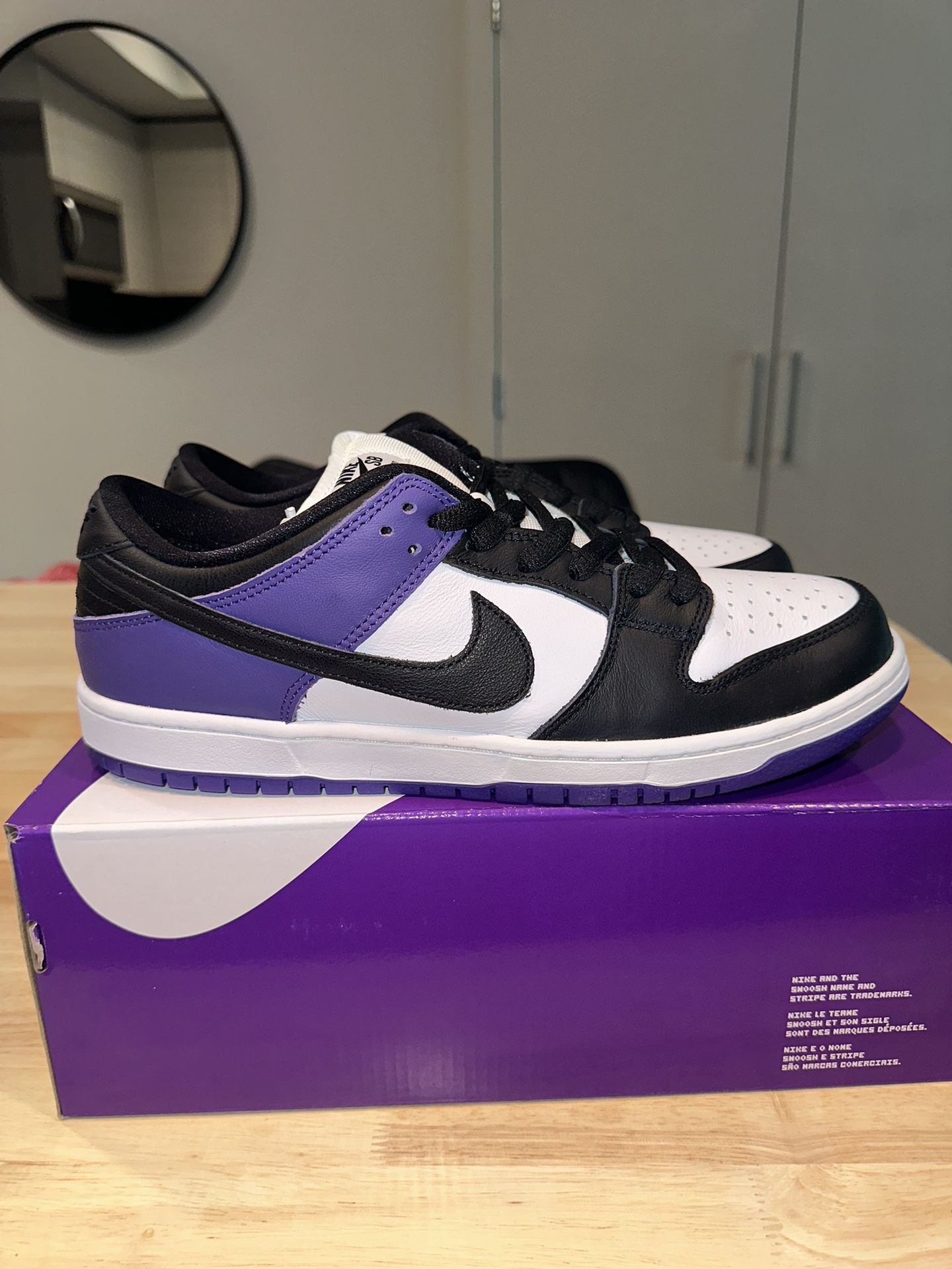 Nike SB Dunks - Purple Court 11.5M (Brand New)