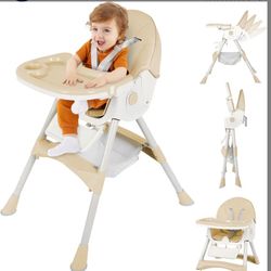 6-in-1 Foldable Baby High Chair for Babies