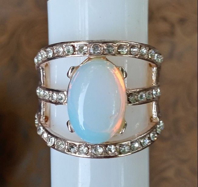 Fashion Jewelry Moonstone Adjustable Ring