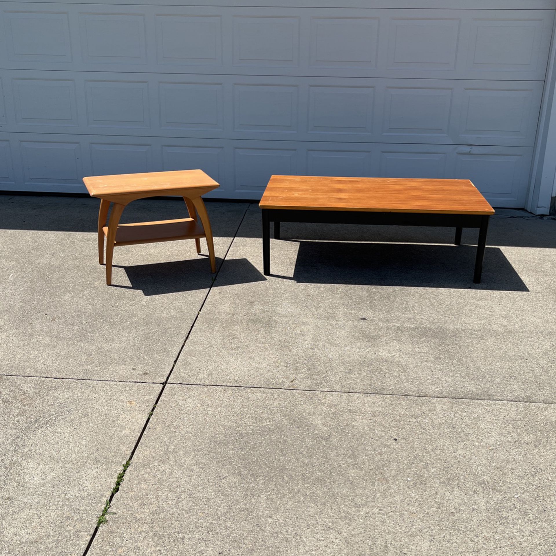 Heywood Wakefield Coffee Table $100 And Unmarked Coffee Table