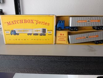 Matchbox By Lesney M-9 Interstate Double Freighter MINT in Original Box
