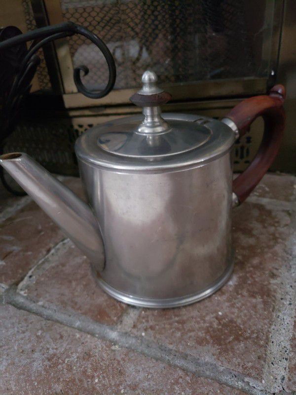 Rare Vintage Pewter Teapot