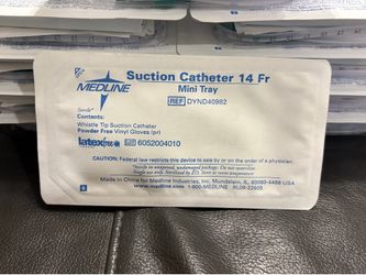 ** FREE ** MEDLINE SUCTION CATHETER 14Fr Mini Tray