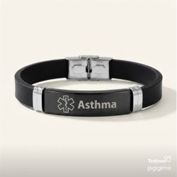 Asthma Medical Alert Bracelet