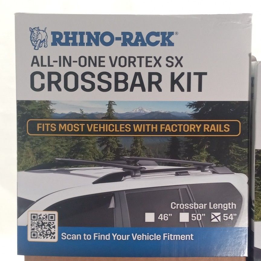 RHINO-RACK All-IN-ONE VORTEX SX CROSSBAR KIT Available in 54 in. Crossbar Length