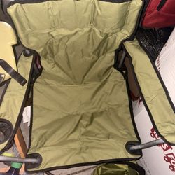2 Lawn Chair Set Green 