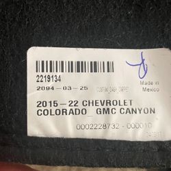Chevrolet Chevy Colorado GMC Canyon Dashmat 