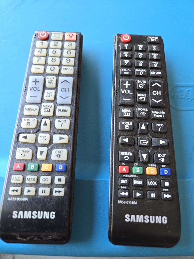 2 Samsung TV Remotes $10 Each