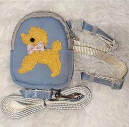 Adjustable Soft Cute Pet Vest Harness with Backpack & Leash for Small and Medium Dogs / NEW!