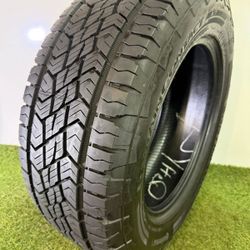 V319  265 60 18 110T  Continental  TerrainContact A/T  One Used Tire 90% Life 