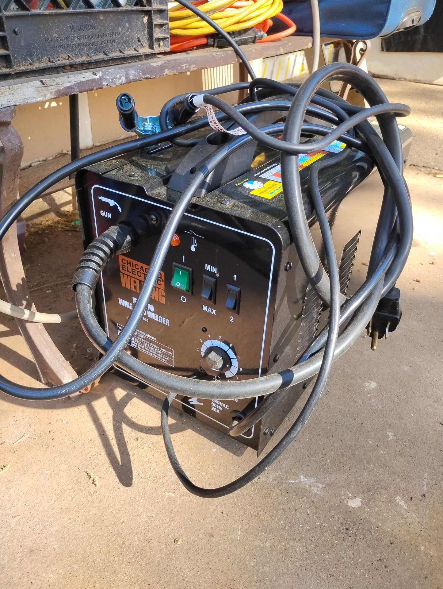 Chicago Electric 170 Welder (Gas or Flux Core) - Like New