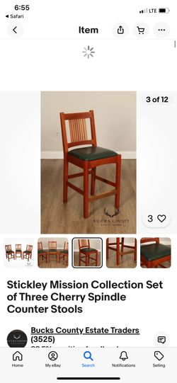 WANTED:  Used Stickley OAK Bar Stools