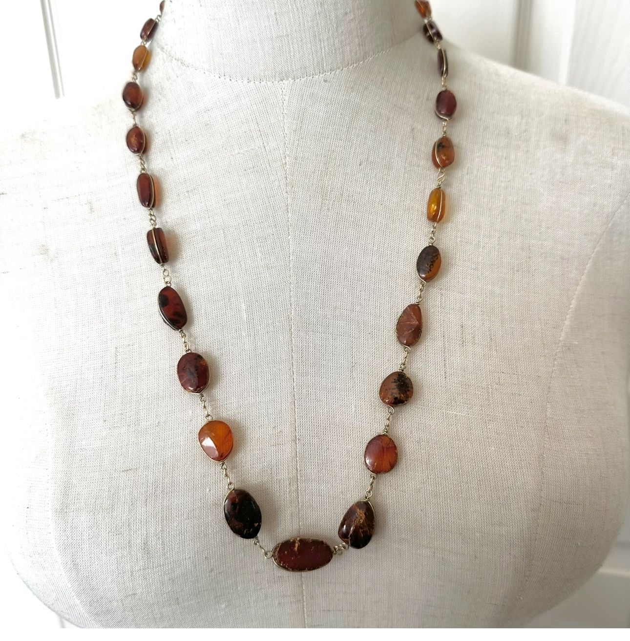Amber Vintage Chain Necklace