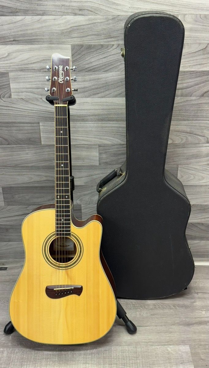 Olympia OD-10S Acoustic Guitar by Tacoma – Hard Case (A1D021820)