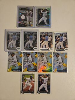 Chandler Simpson Tampa Bay Rays Baseball Card Lot