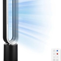 Simple Deluxe 45 Inch Bladeless Tower Fan with Remove, Cooling Fan for Indoor Use, Oscillating Fan for Home Bedroom