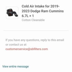 S&B Cold Air Intake
