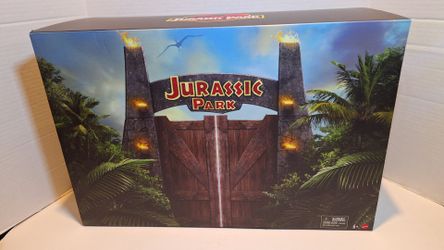 2022 SDCC EXCLUSIVE JURASSIC PARK HAMMOND COLLECTION OUTHOUSE CHAOS SET W/T-REX