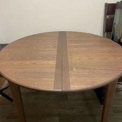 Brown IKEA dining table