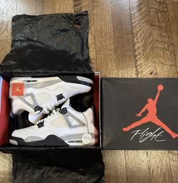 Size 12 - Jordan 4 Retro OG Mid White Cement