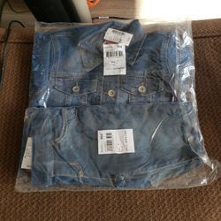 Children's Place Girls Denim Jeans And Jacket