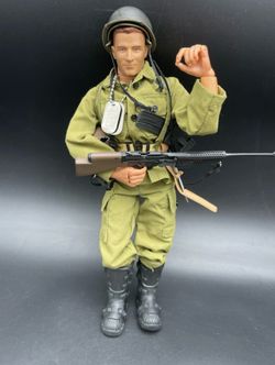 G.I. Joe 12" U.S. Canada Army Infantry 1996 Hasbro Figure w/ Gear