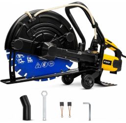 3200W Electric 16" Circular Saw Concrete Saw Wet/Dry Concrete Cutter 20AMP With Water Line Attachment Wet Concrete Saw (Blade Included) Ideal for DIY 