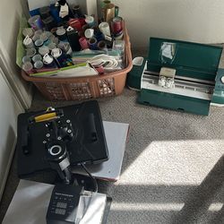 Cricut air 2, heat press duo, vinyl
